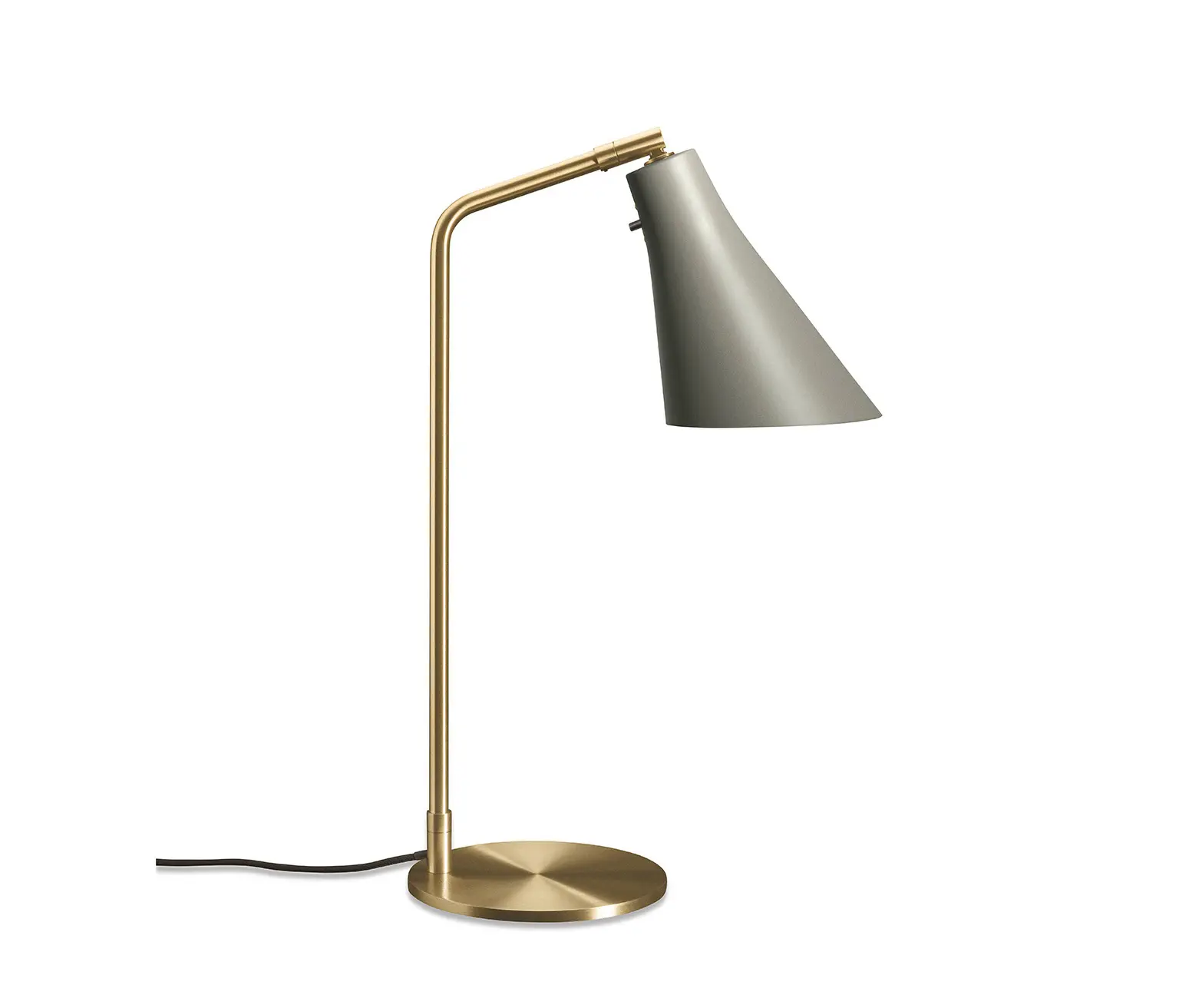 RUBN  - Miller Table - Silk Grey/Brass