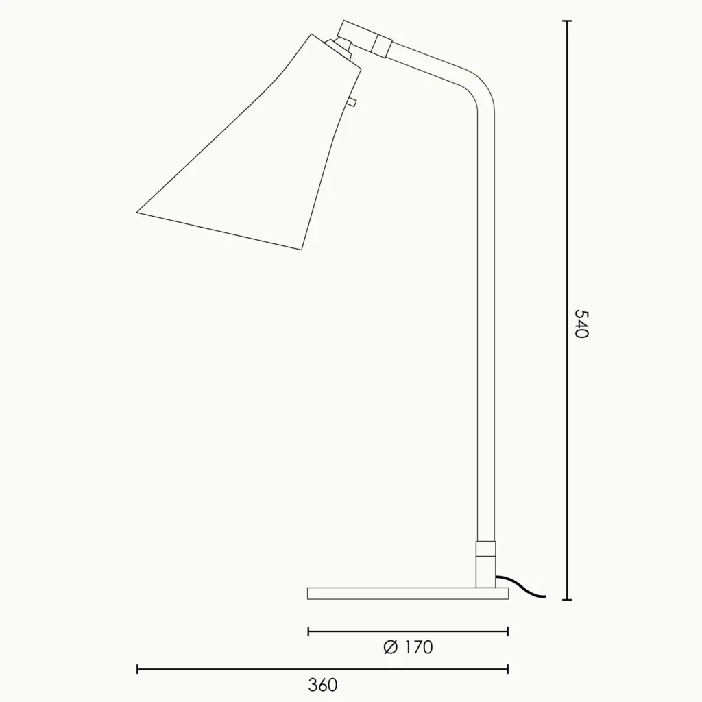 RUBN  - Miller Table - Slate Grey/Brass