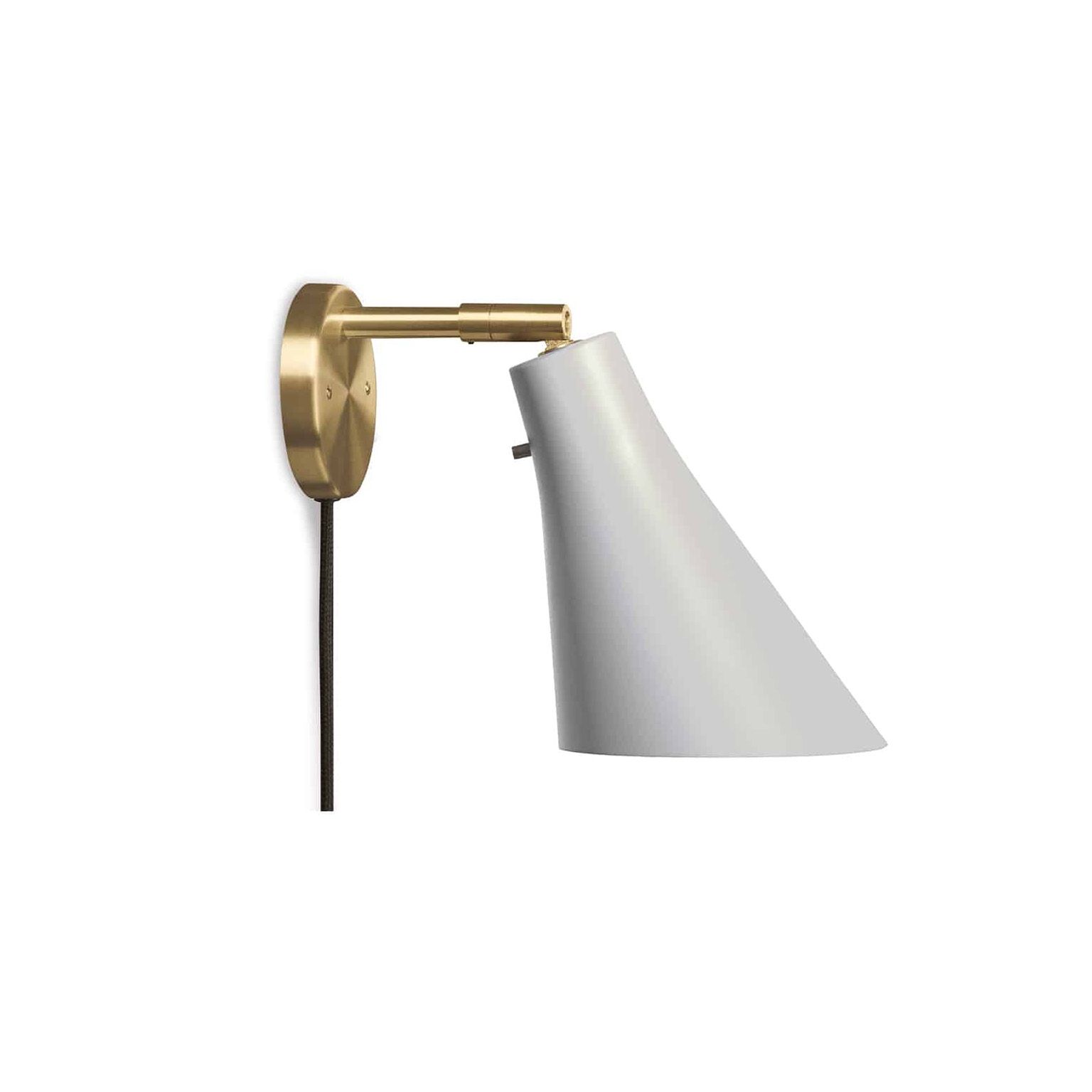 Miller Wall - Silk Grey/Brass (With Cable)