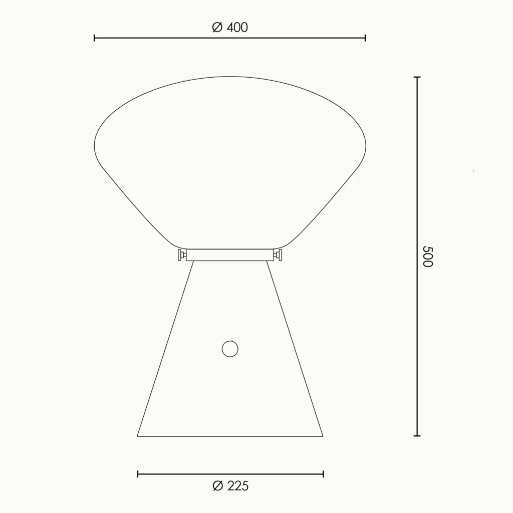 RUBN  - Ottilia Table - Black/Opal