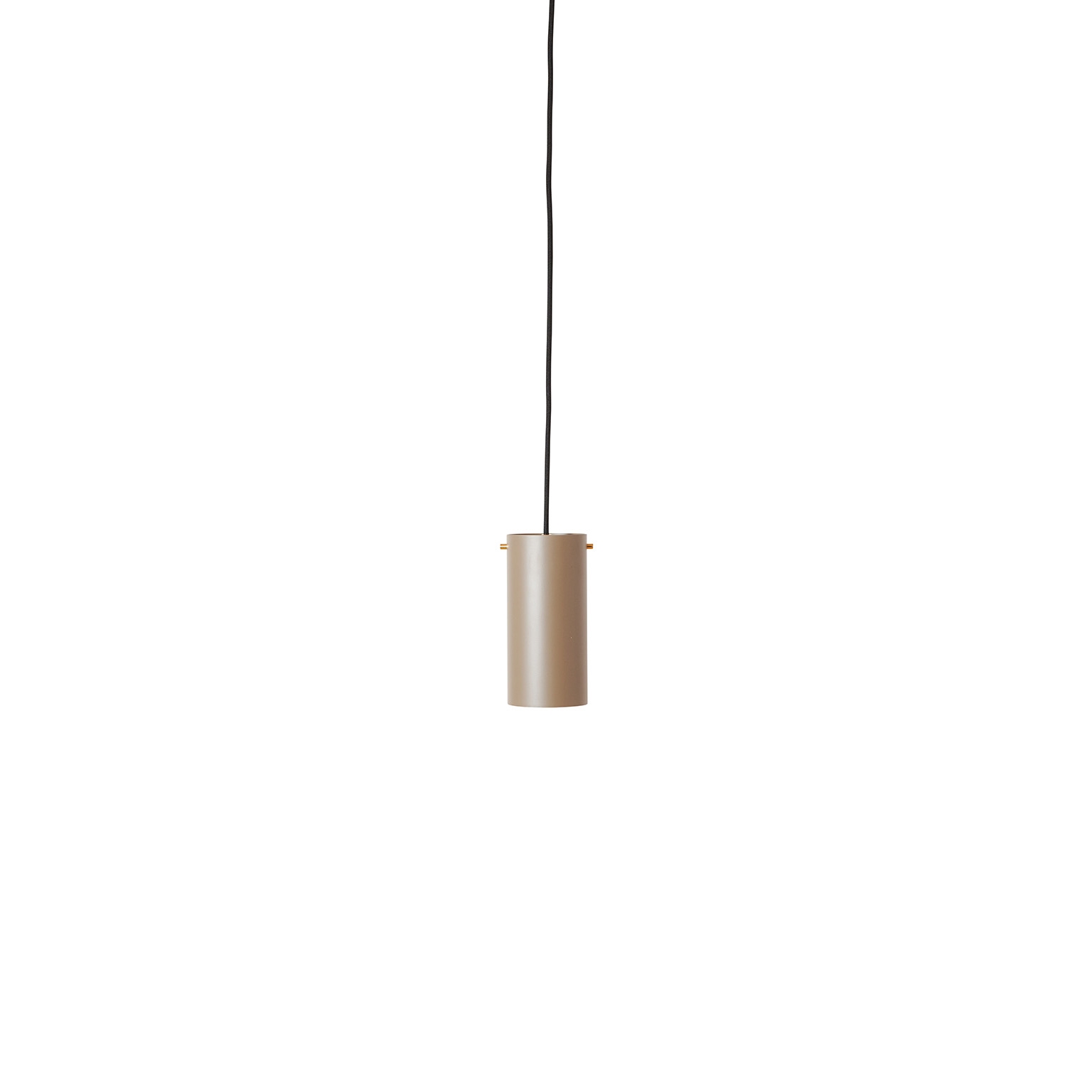Volume 1 Pendant - Medium - Soil Grey/Brass