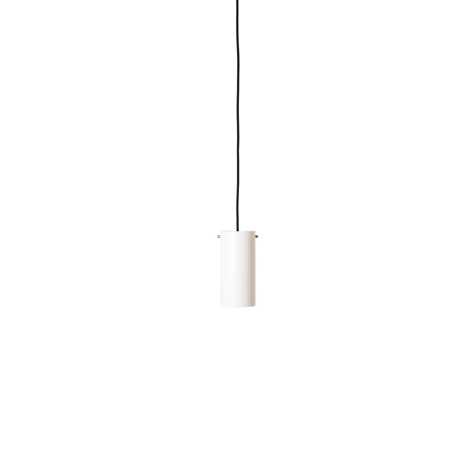 Vertoon produk Volume 1 Pendant - Medium - White/Brass van vervaardiger RUBN 