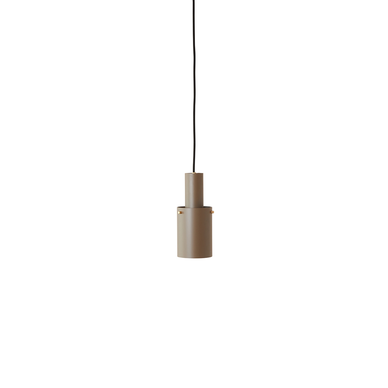 Volume 2 Pendant - Medium - Soil Grey/Brass