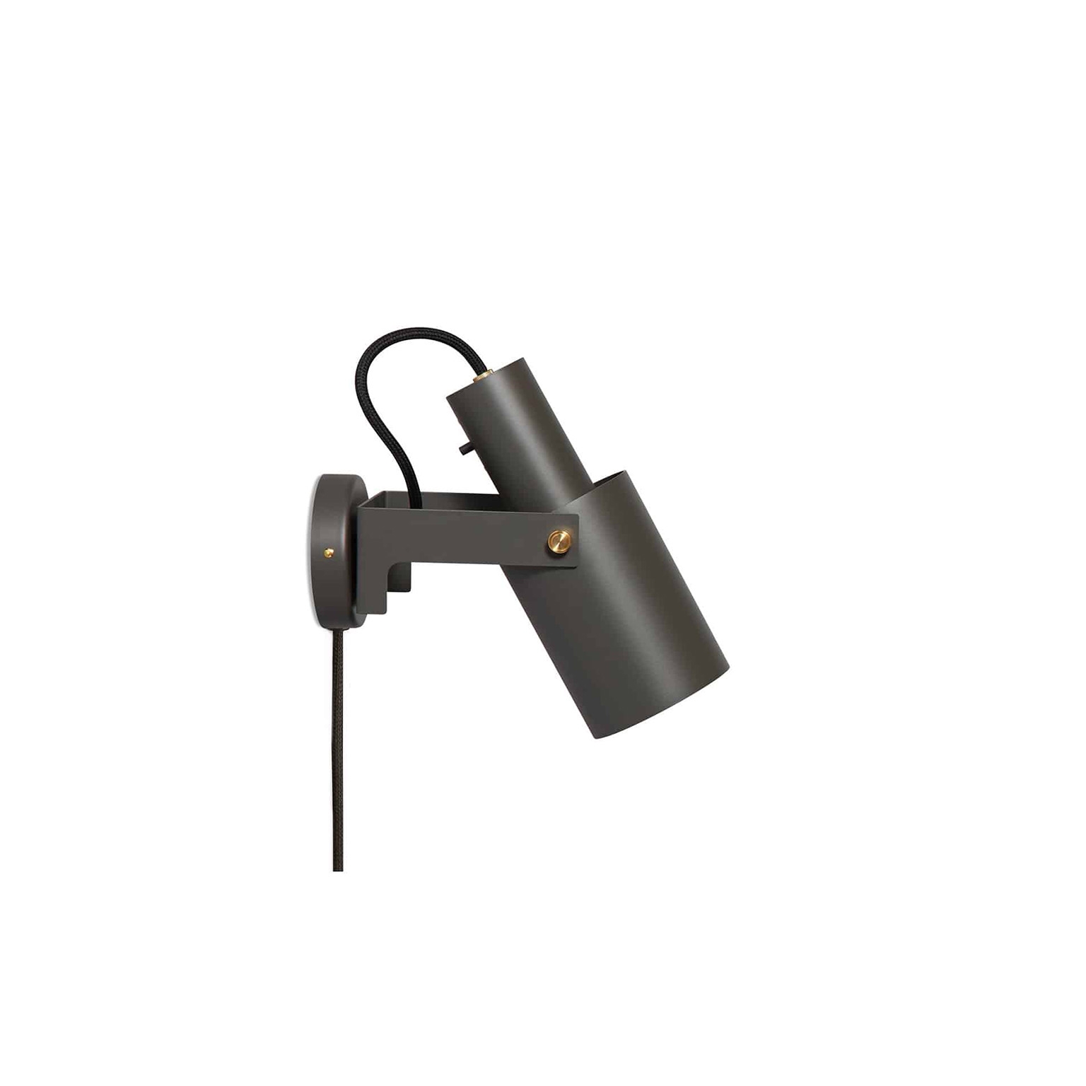 Volume 2 Wall - Small - Umbra Grey/Brass (With Cable)