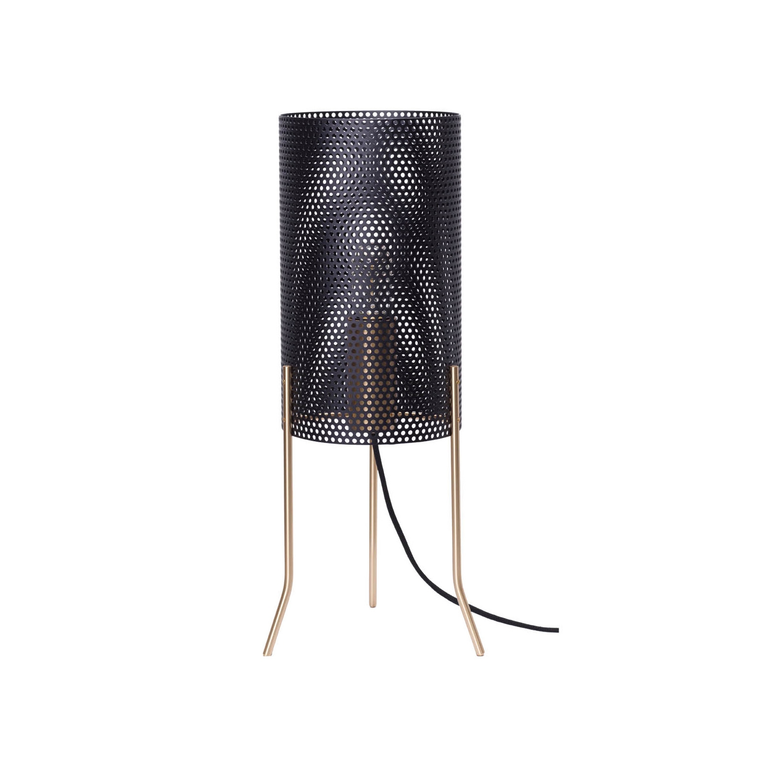 Display product Vouge Tripod Table - Medium - Black/Brass from manufacturer RUBN 