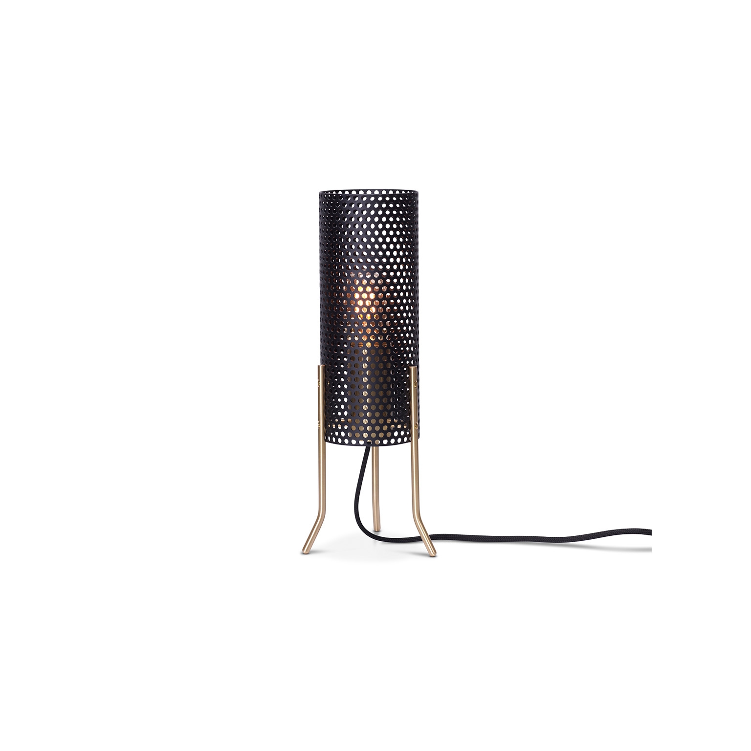 Vertoon produk Vouge Tripod Table - Small - Black/Brass van vervaardiger RUBN 