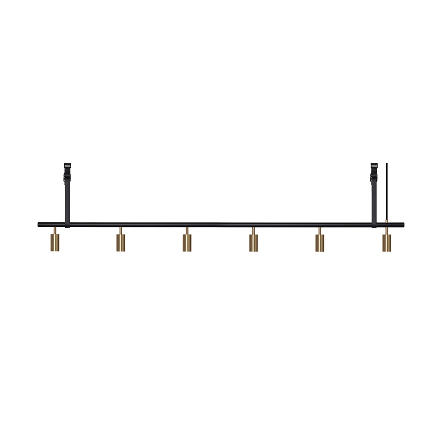 Mostra il prodotto Long John 6 Pendant - Black/Brass - Black Leather del produttore RUBN 
