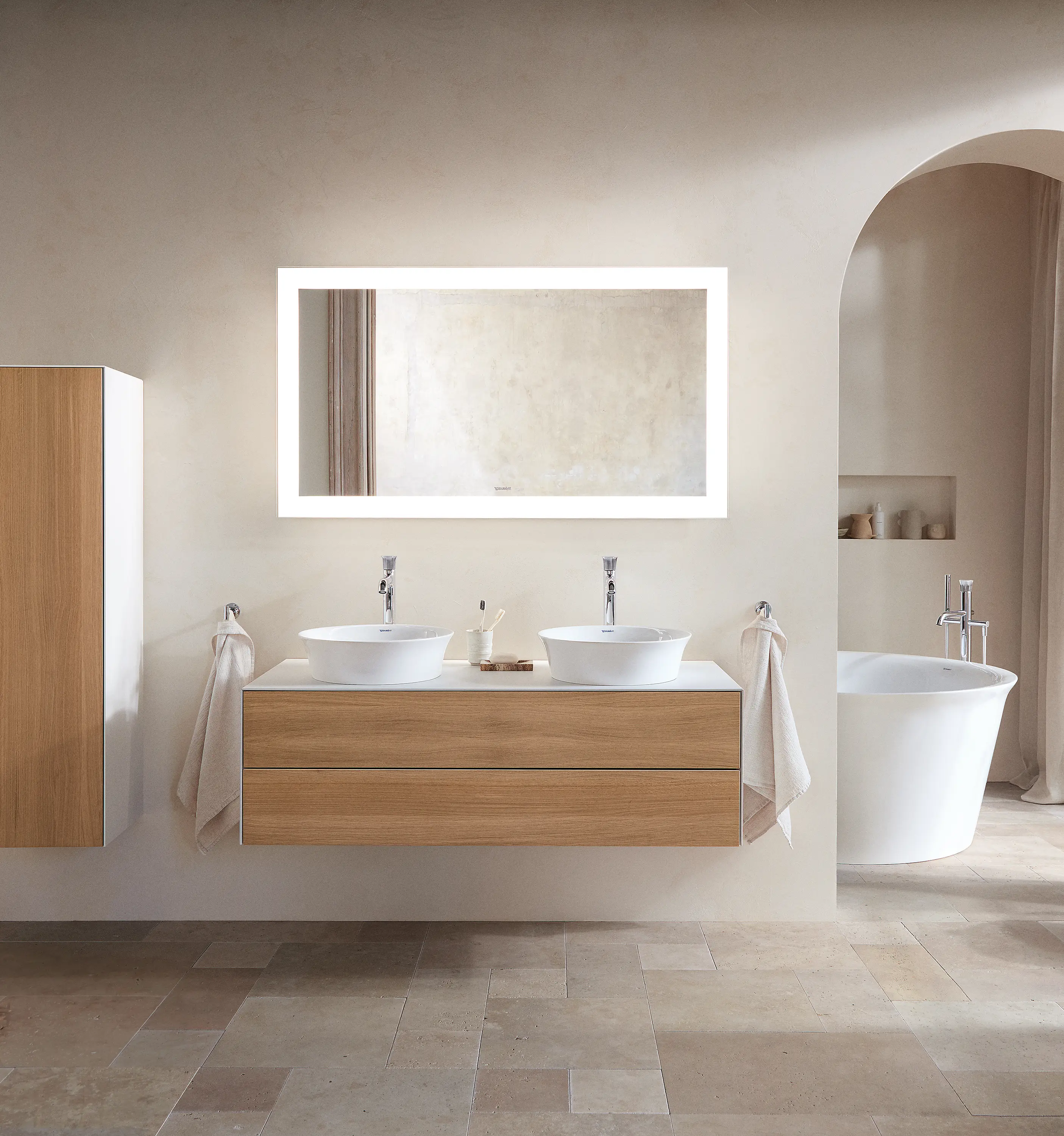 DURAVIT - White Tulip furniture washbasin