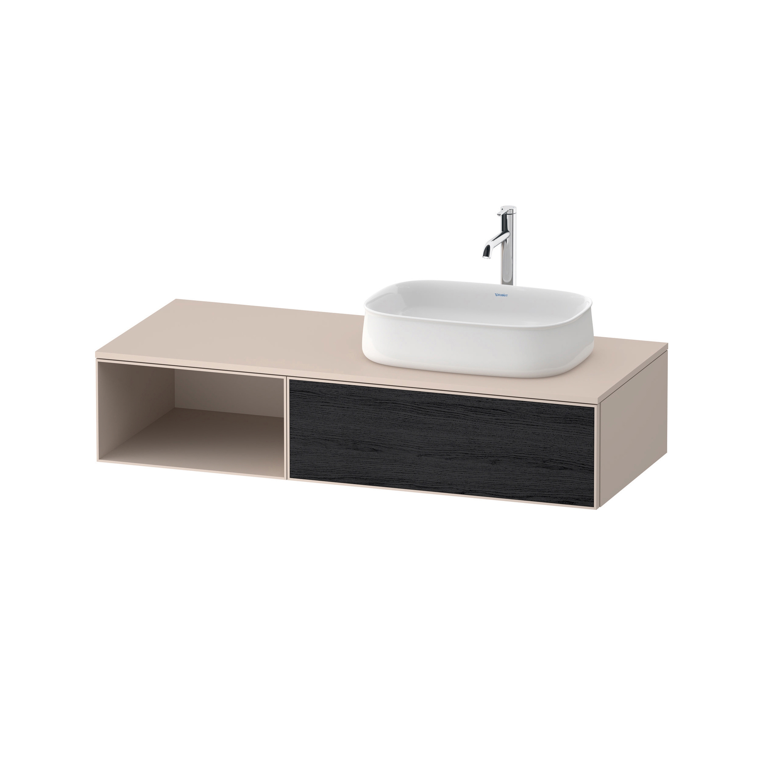 Zencha Vanity unit wall-mounted asymmetric