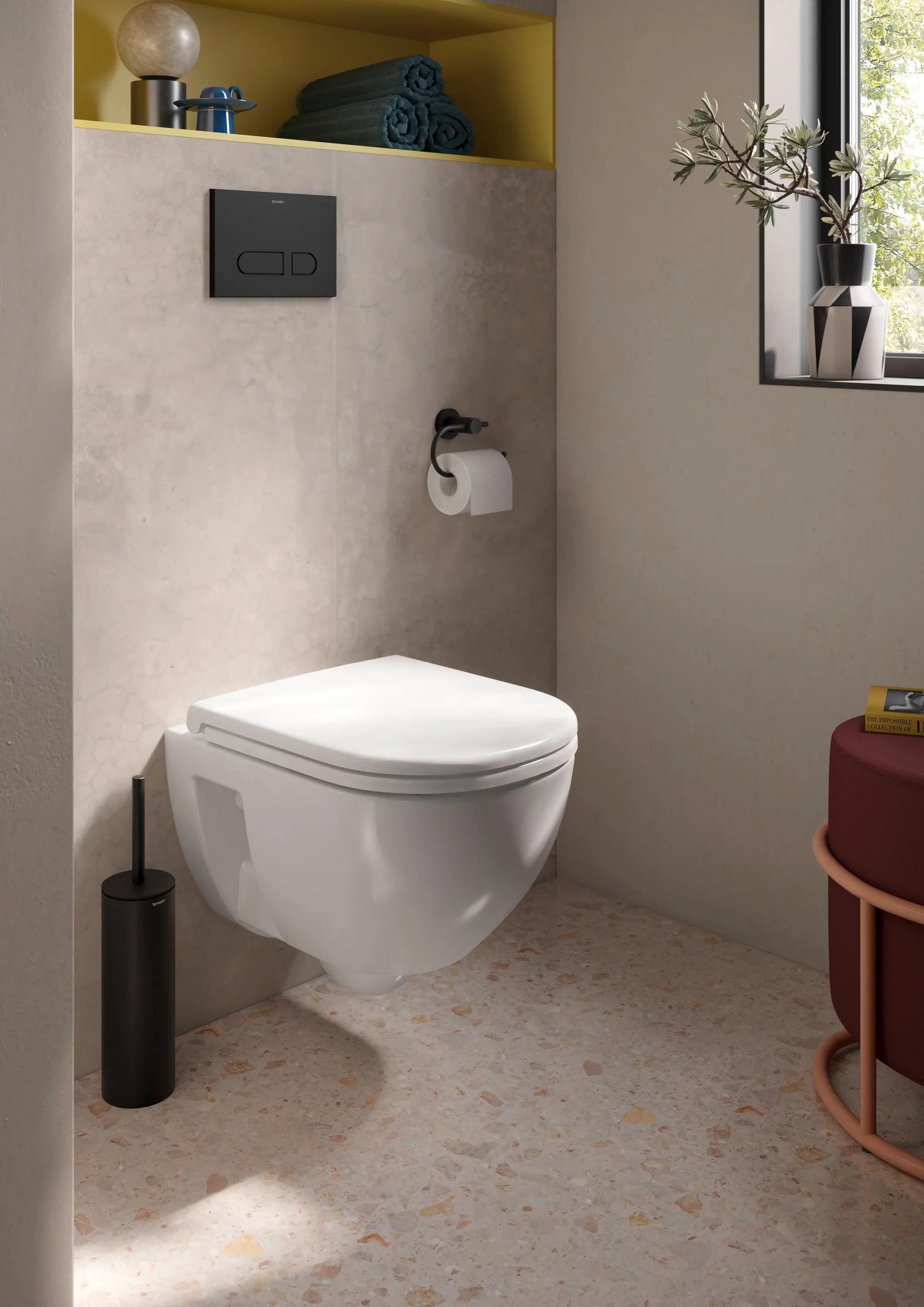 DURAVIT - D-Code 
 Wand-WC 
 Compact Duravit 
 Rimless®