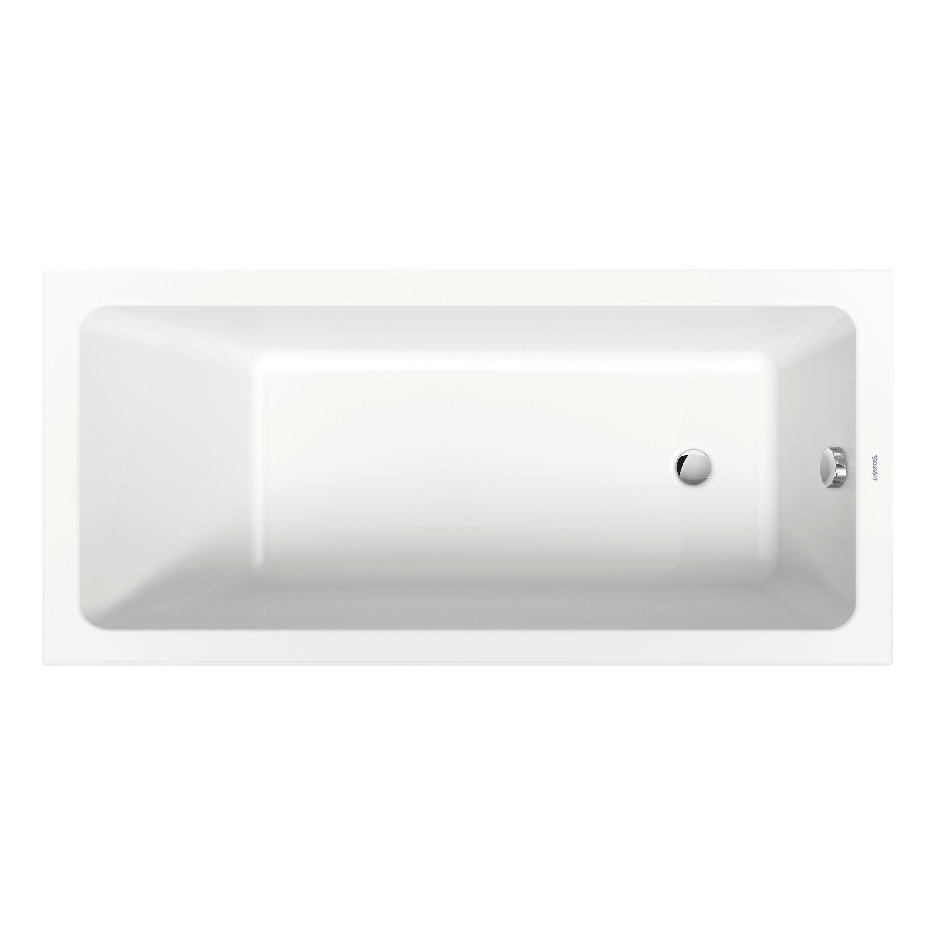 Vertoon produk Duravit No.1 bathtub rectangle, one backrest slope van vervaardiger DURAVIT