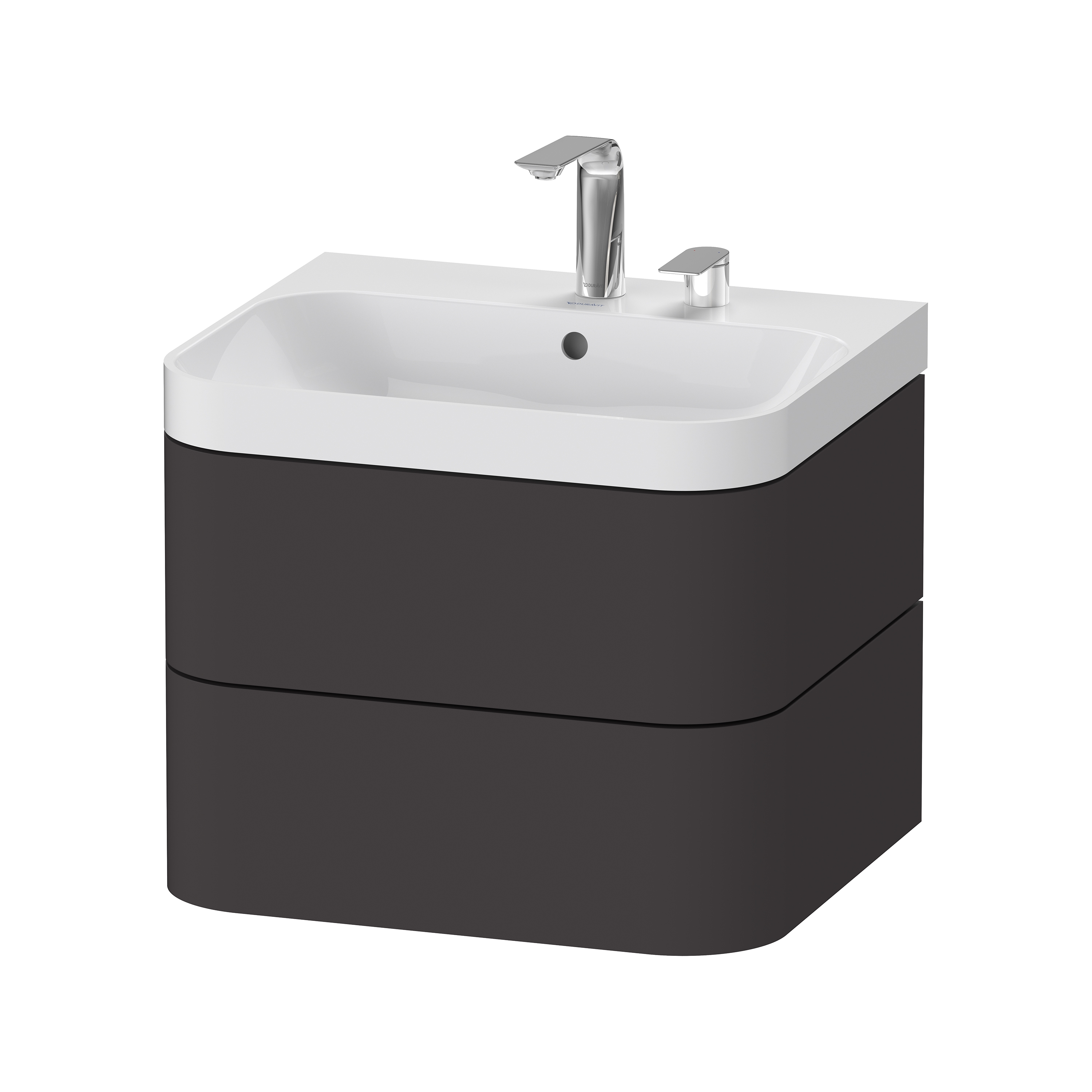 Mostra il prodotto Happy D.2 Plus furniture washbasin with substructure wall hanging del produttore DURAVIT