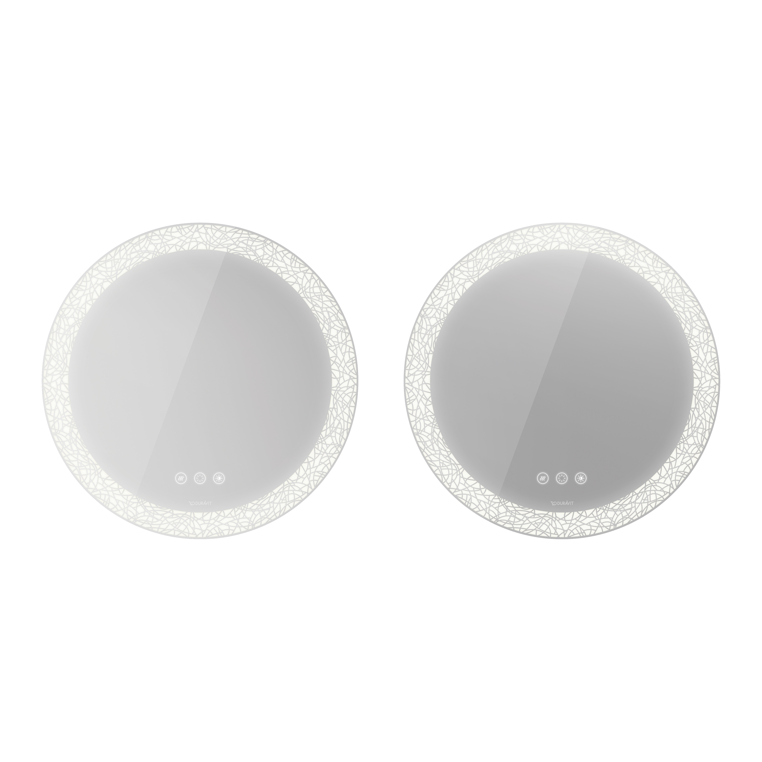 Mostra il prodotto Happy D.2 Plus mirror set (2 pieces) with lighting, "icon" version del produttore DURAVIT