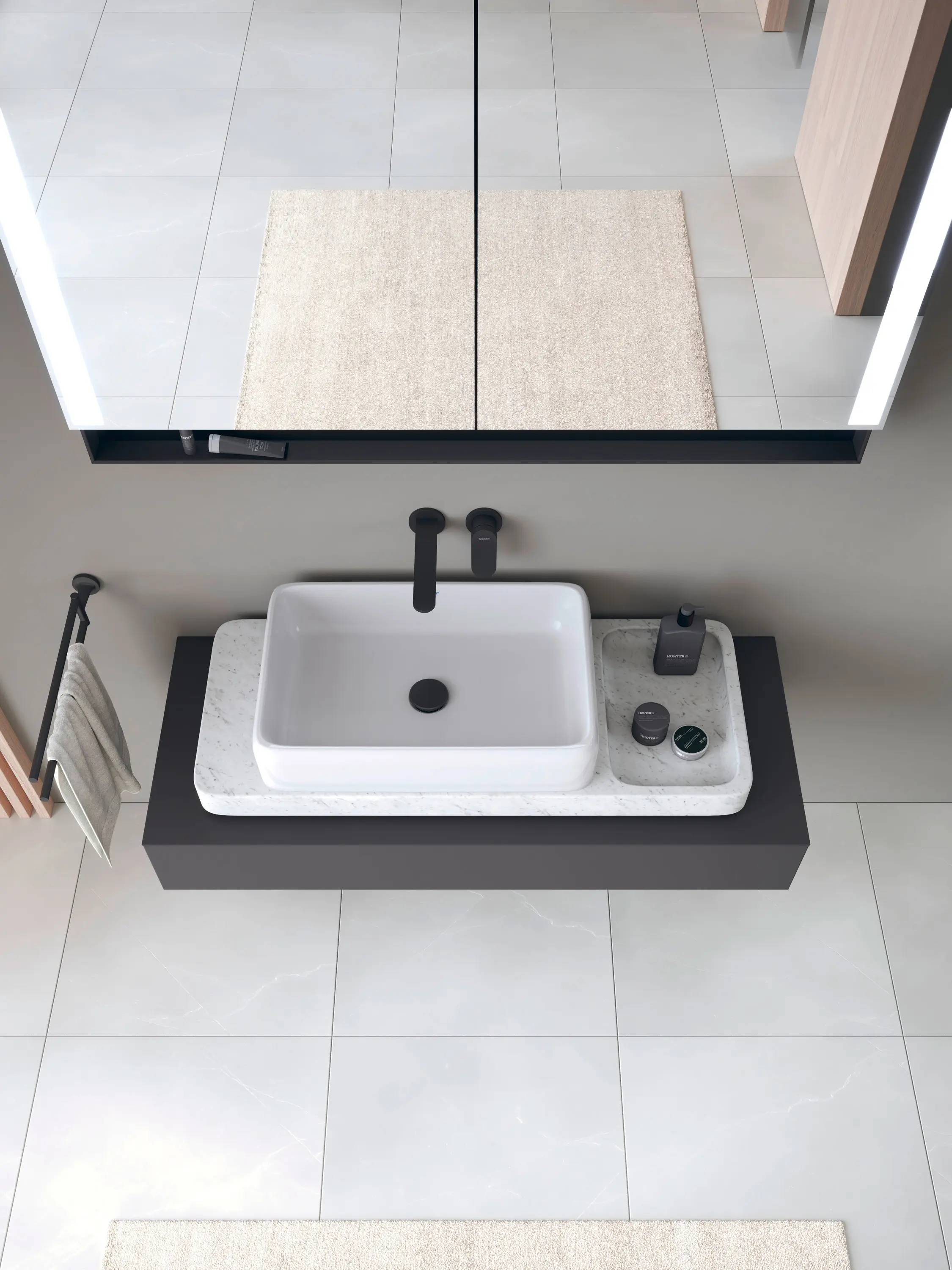DURAVIT - Qatego stone console set