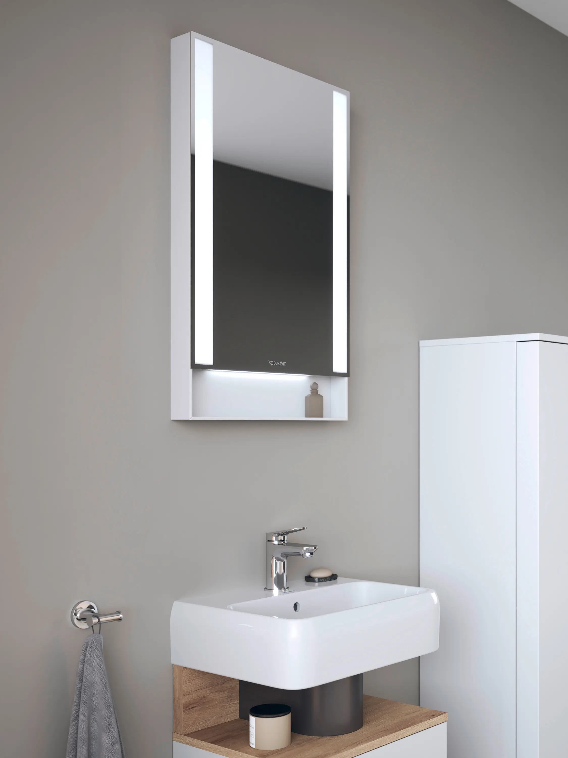 DURAVIT - Qatego mirror with lighting