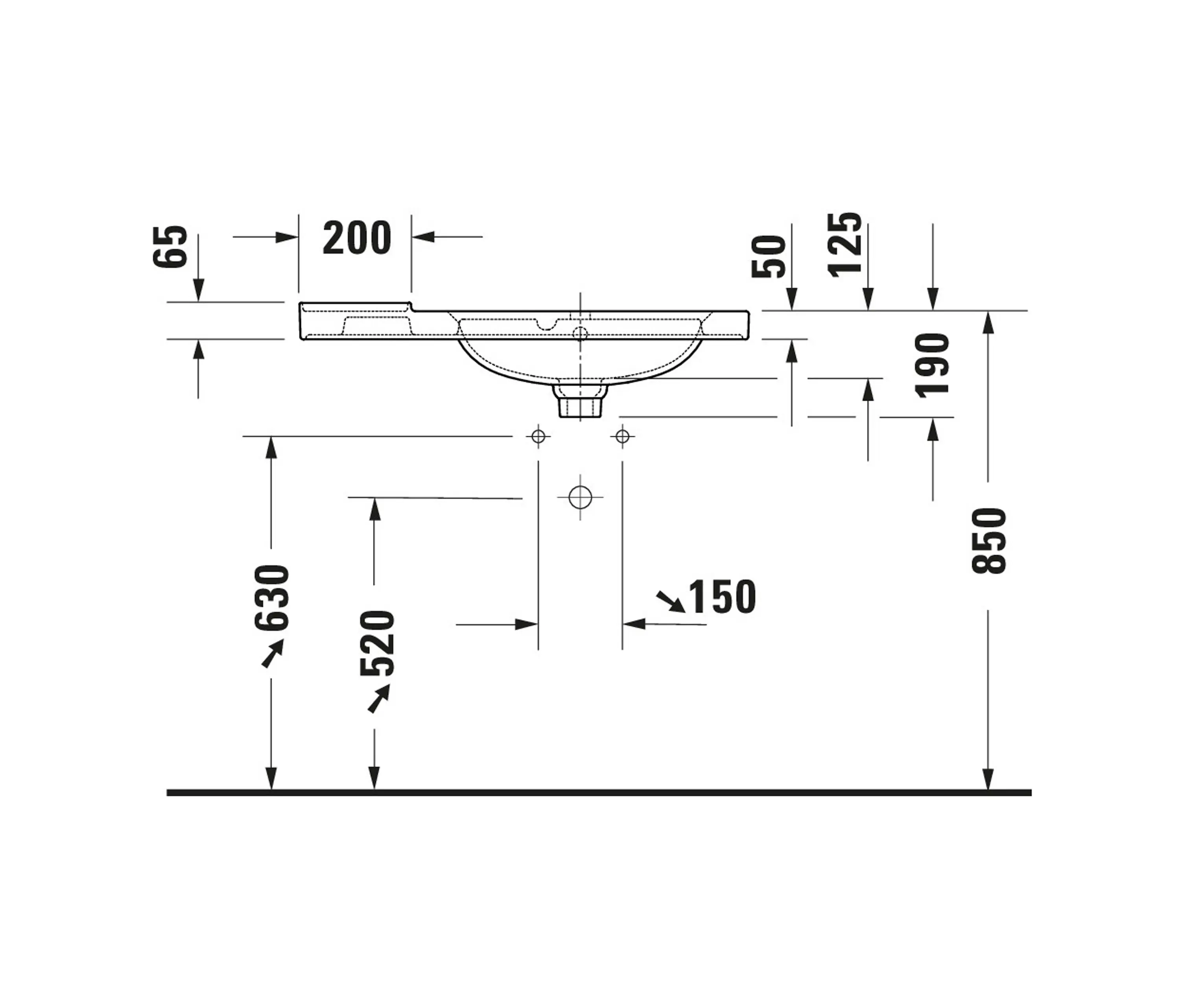DURAVIT - Aurena Furniture washbasin