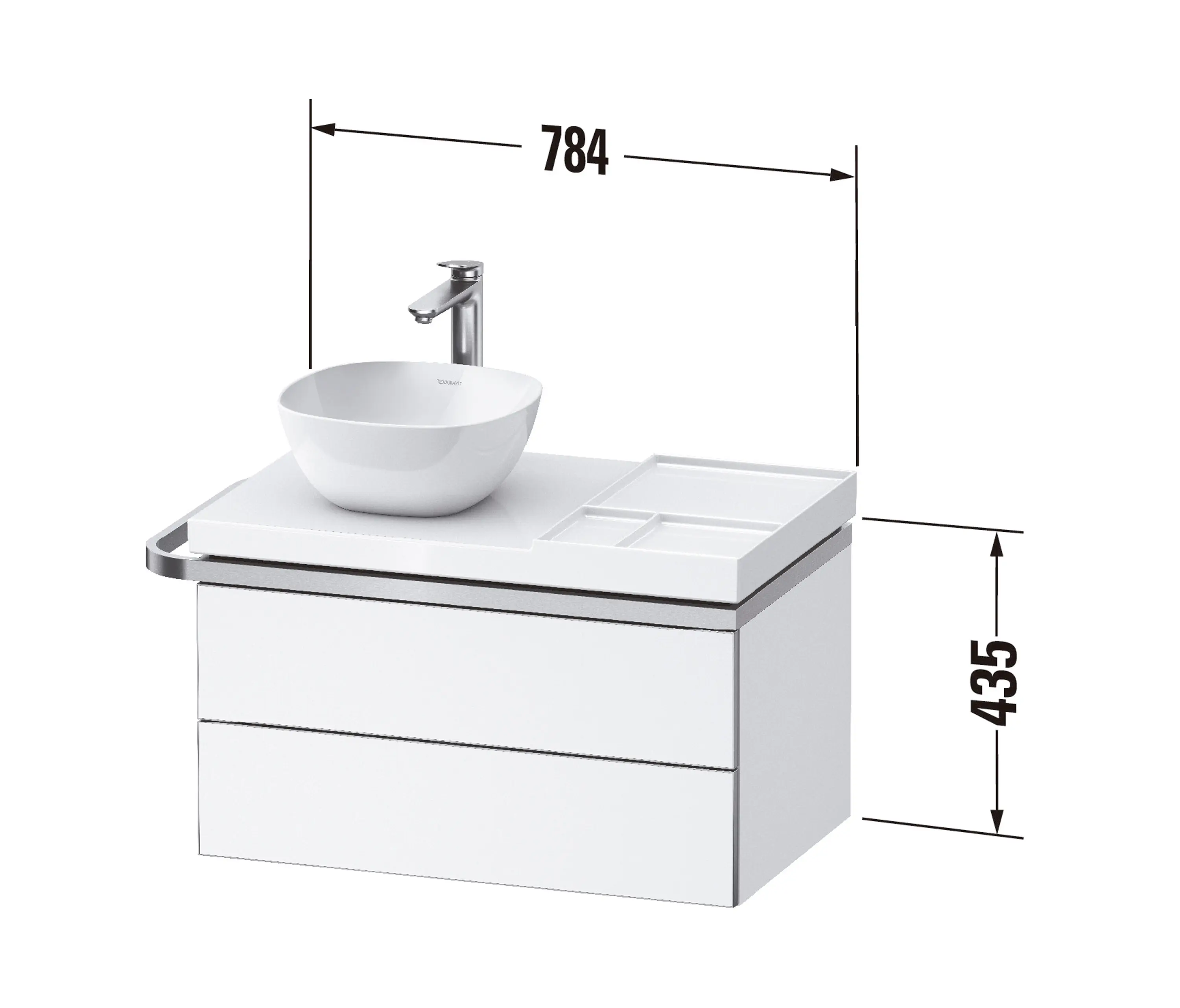 DURAVIT - Aurena Vanity unit wall-mounted