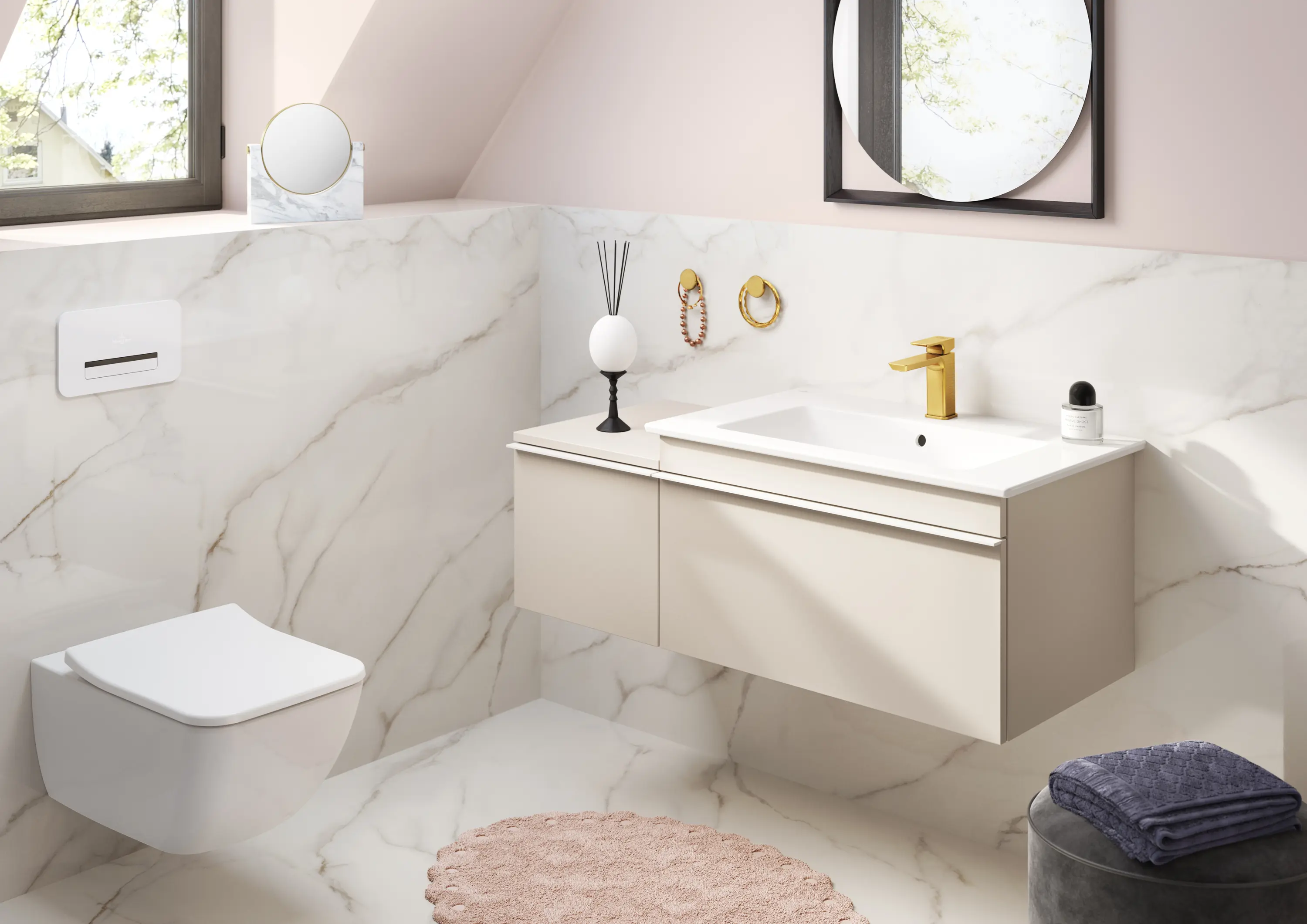 Villeroy & Boch - Venticello WC a cacciata monoblocco senza brida