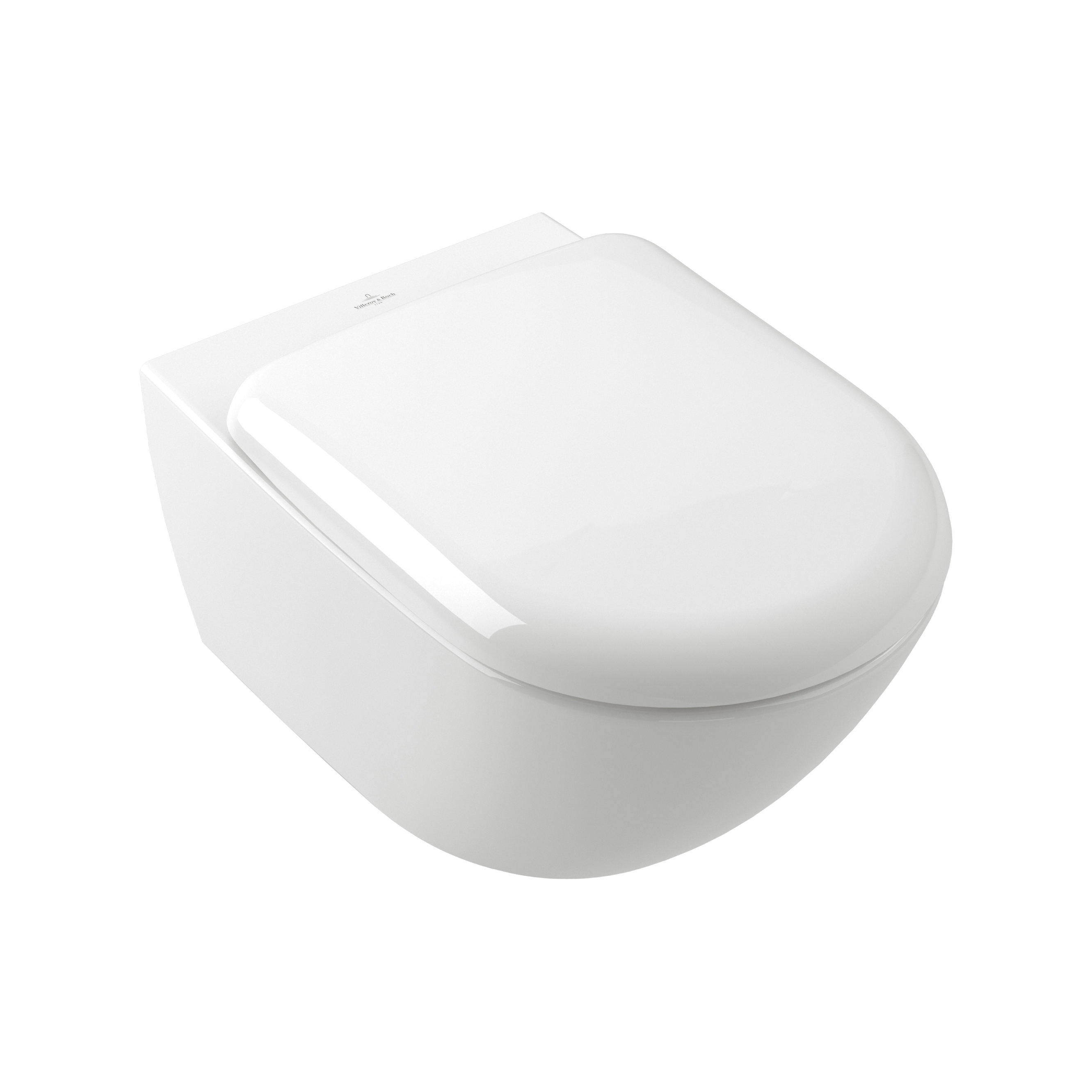 Display product Antao | Washdown toilet, rimless, wall-mounted, with TwistFlush, White Alpin CeramicPlus from manufacturer Villeroy & Boch