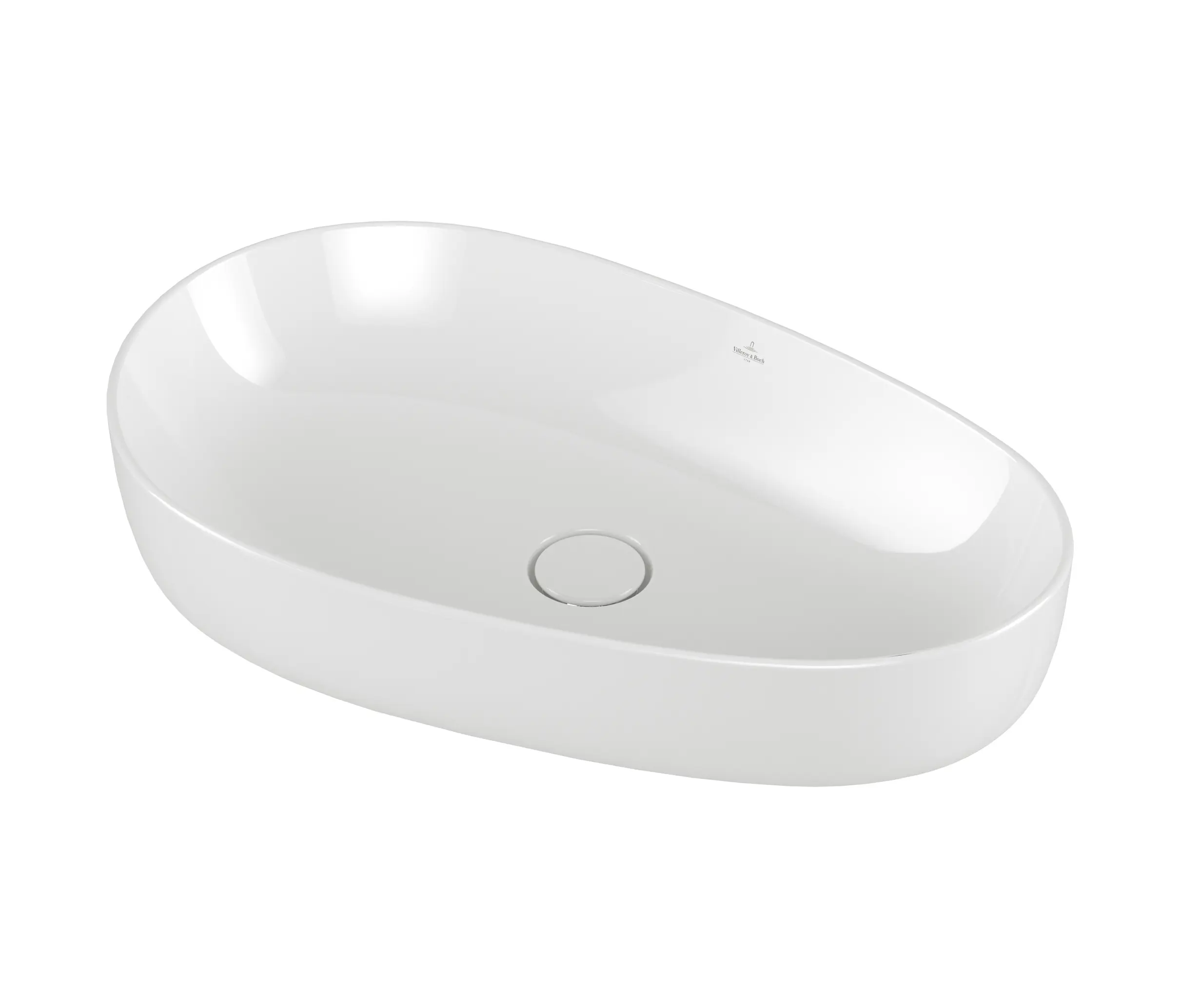 Villeroy & Boch - Antao Surface-mounted | washbasin, 650 x 400 x 146 mm, White Alpin CeramicPlus, without overflow, unpolished
