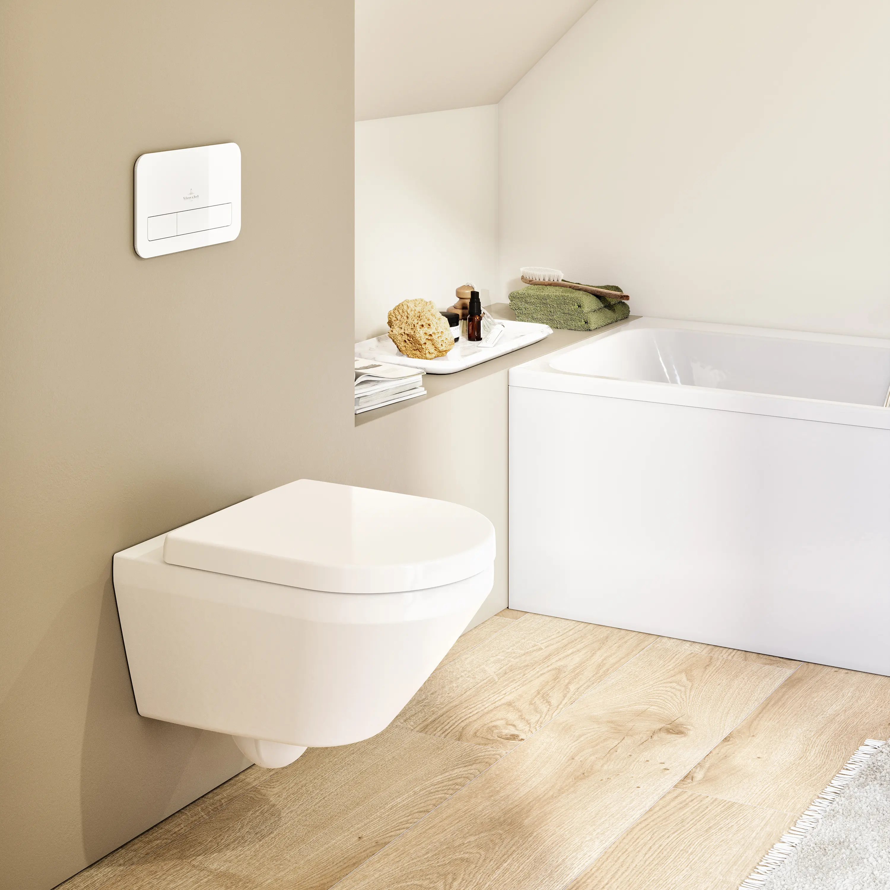 Villeroy & Boch - Architectura Tiefspül-WC spülrandlos, TwistFlush, Verdeckte ViFix Befestigung