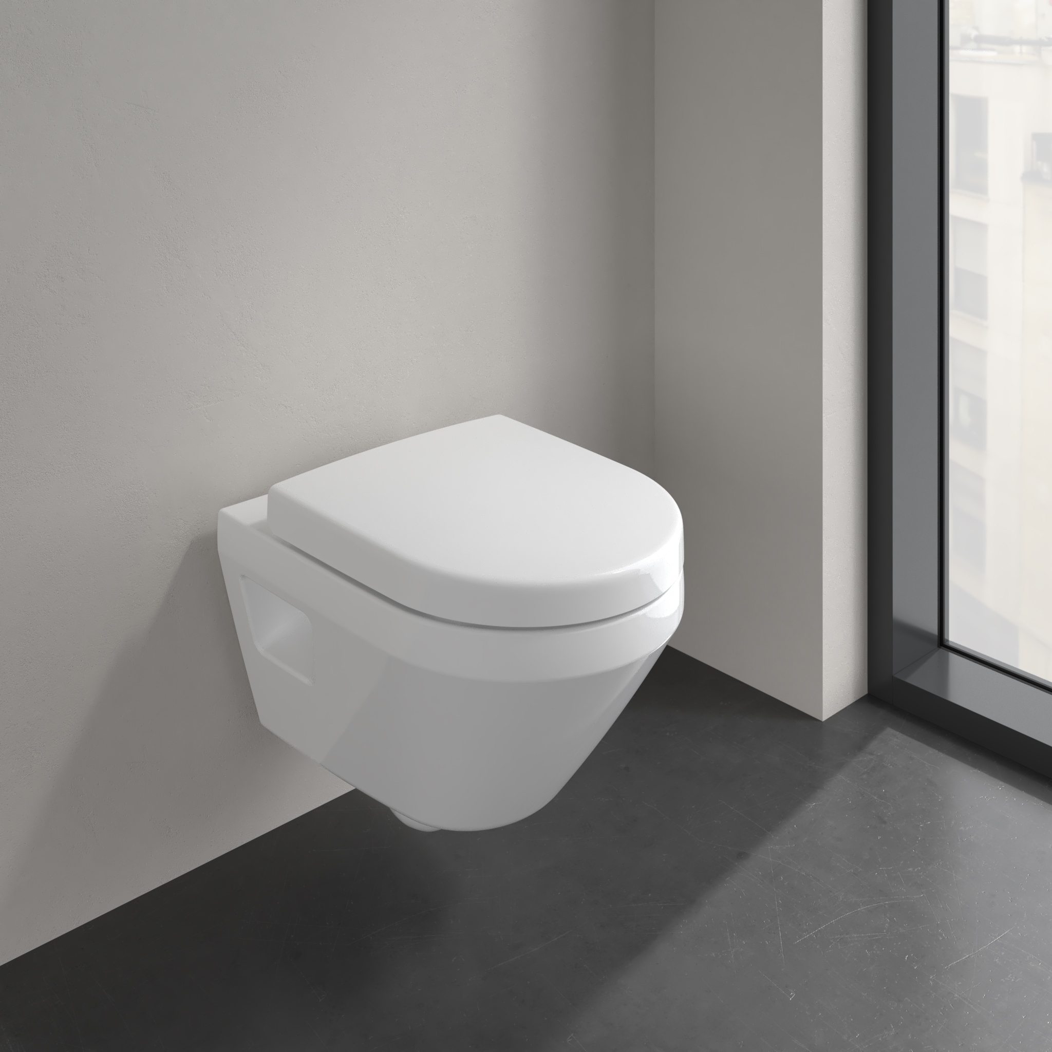 Mostra il prodotto Architectura Washdown toilet Compact, rimless, TwistFlush del produttore Villeroy & Boch