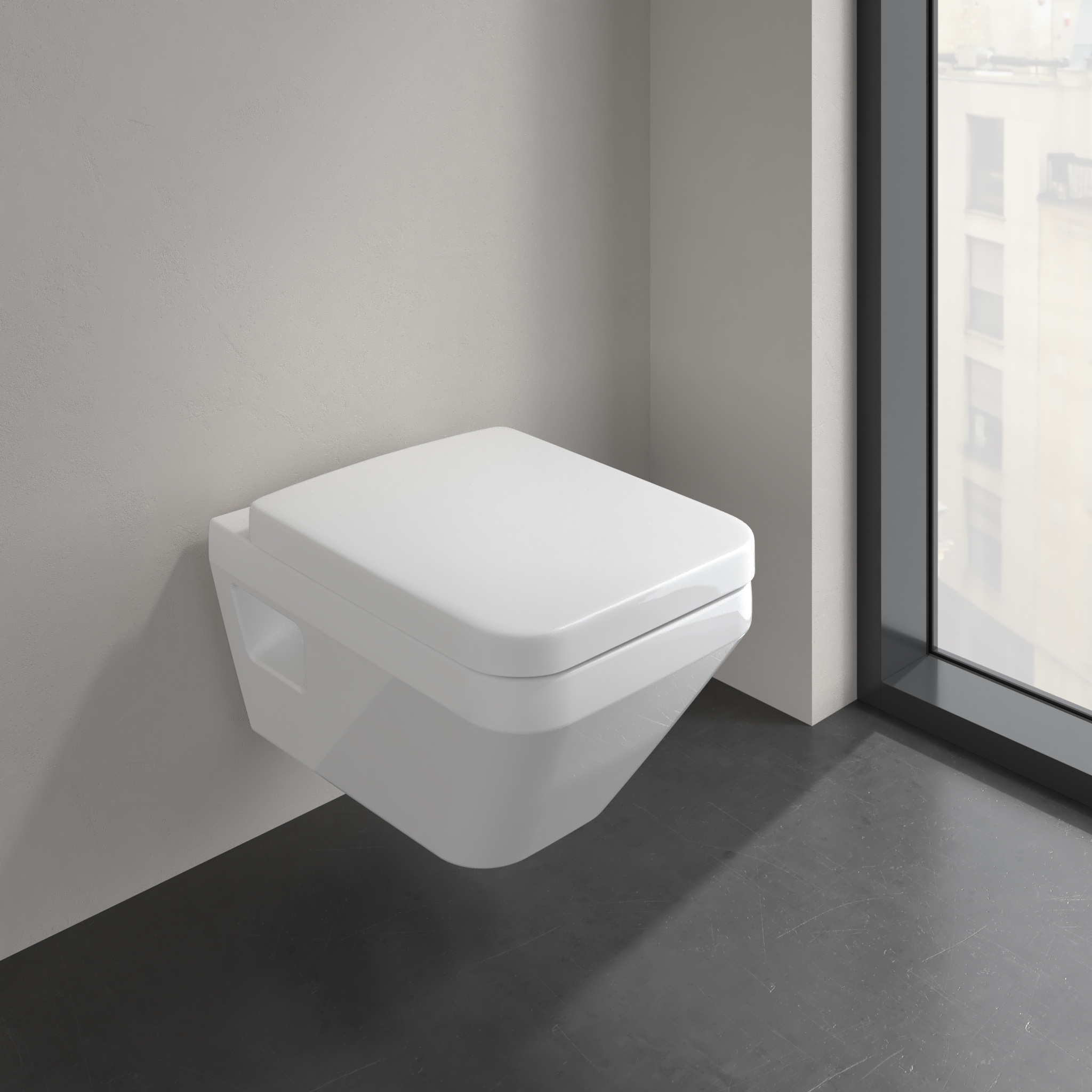 Mostra il prodotto Architectura Washdown toilet, rimless, TwistFlush, rectangle del produttore Villeroy & Boch