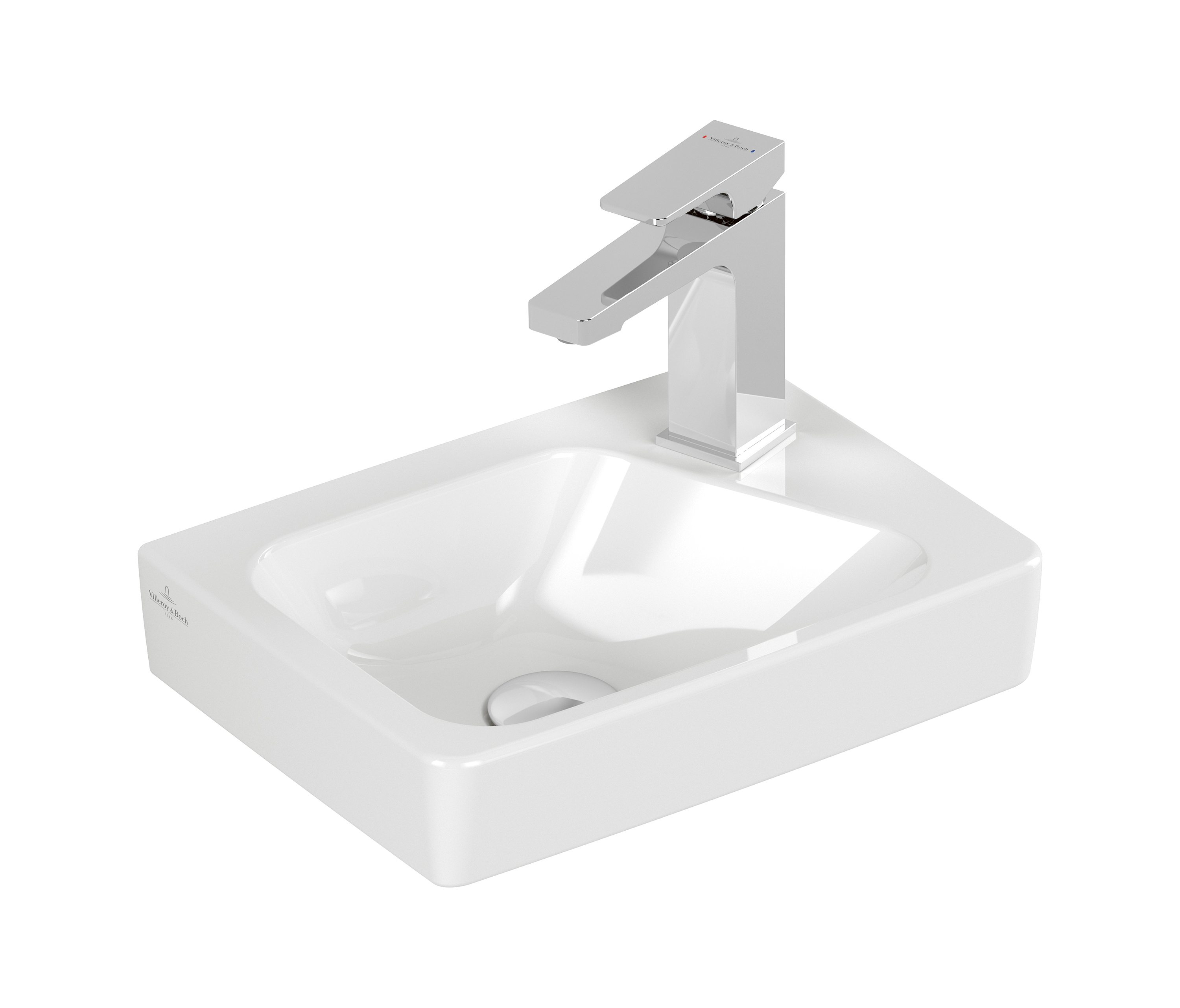 Display product Architectura Handwashbasin, right and left version, 360 x 265 mm from manufacturer Villeroy & Boch