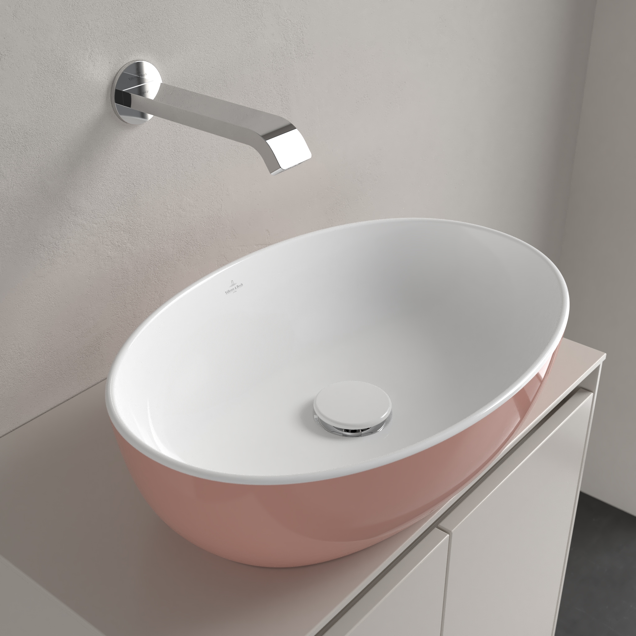 Artis Surface-mounted washbasin, 480 x 325 x 135 mm