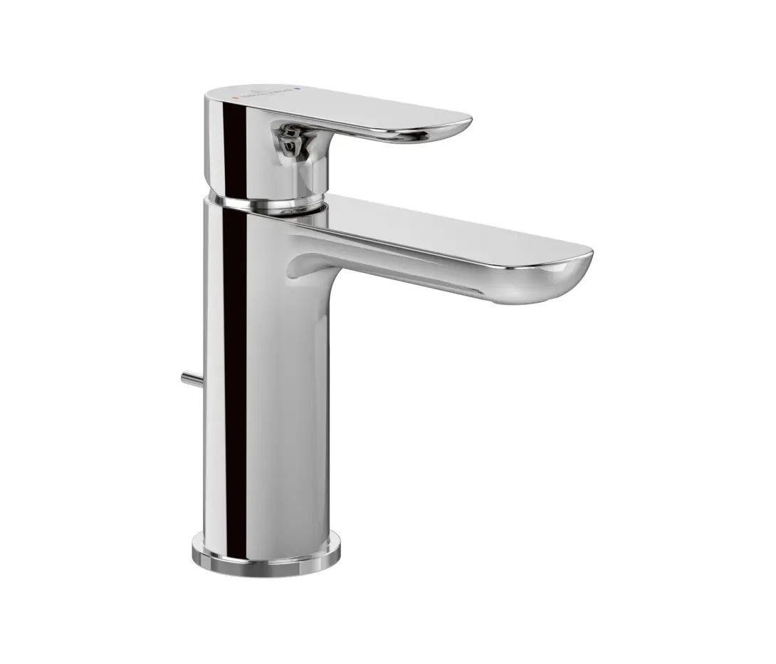 Villeroy & Boch - O.novo | Single-lever basin mixer with draw bar outlet fitting, Chrome