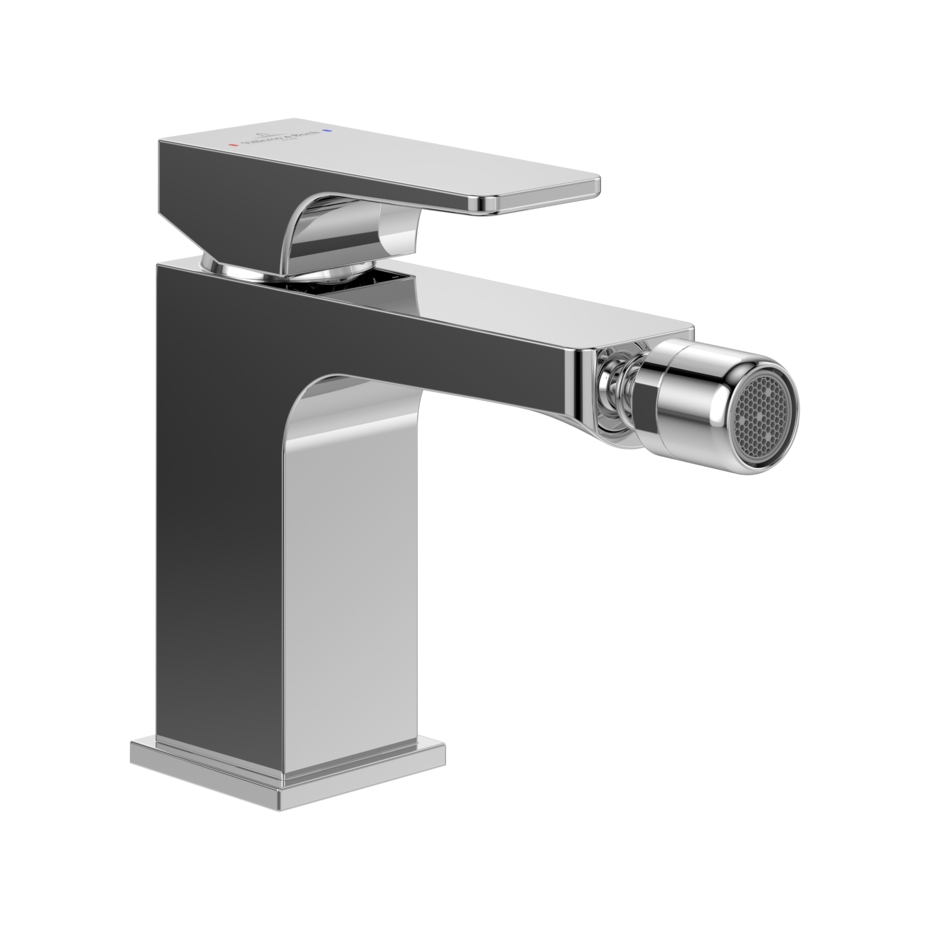 Display product Architectura Square | Single-lever bidet mixer, Chrome from manufacturer Villeroy & Boch