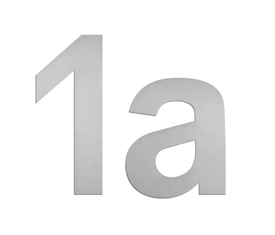 Serafini - Hausnummern | Edelstahl | selbstklebend