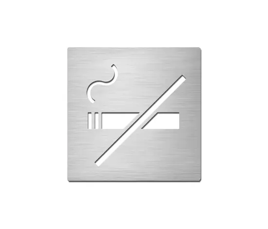 Serafini - Pictograms square | stainless steel | Non-smoking