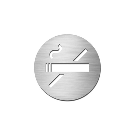 Display product Pictograms round | stainless steel | Non-smoking from manufacturer Serafini