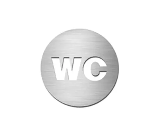 Serafini - Pictograms round | stainless steel | WC
