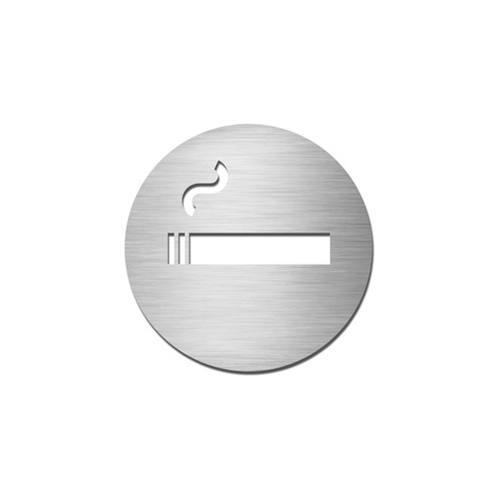 Display product Pictograms round | stainless steel | Smoking from manufacturer Serafini