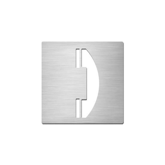 Afficher le produit Pictograms square | stainless steel | Telephone du fabricant Serafini