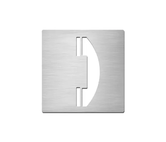 Serafini - Pictograms square | stainless steel | Telephone
