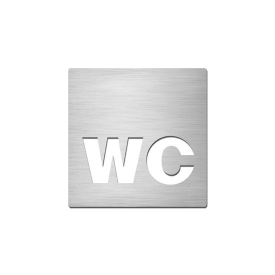 Afficher le produit Pictograms square | stainless steel | WC du fabricant Serafini