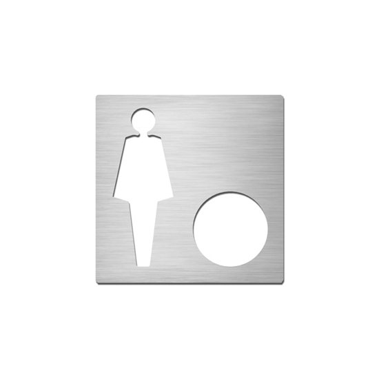 Afficher le produit Pictograms square | stainless steel | Ladies+ du fabricant Serafini