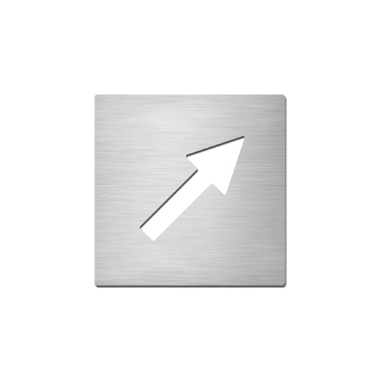 Display product Pictograms square | stainless steel | Direction from manufacturer Serafini