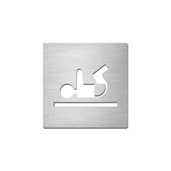 Afficher le produit Pictograms square | stainless steel | Baby change du fabricant Serafini