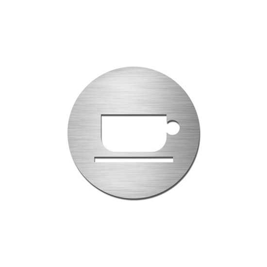 Afficher le produit Pictograms round | stainless steel | Break room du fabricant Serafini