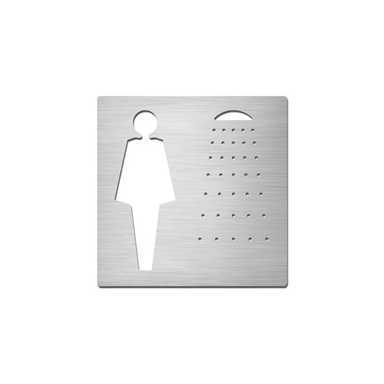 Mostra il prodotto Pictograms square | stainless steel | Ladies shower del produttore Serafini