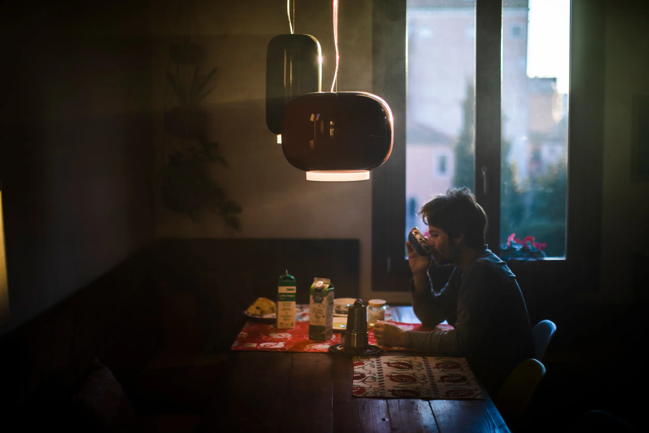 Foscarini - Chouchin 2 Reverse Pendelleuchte Weiss-grün