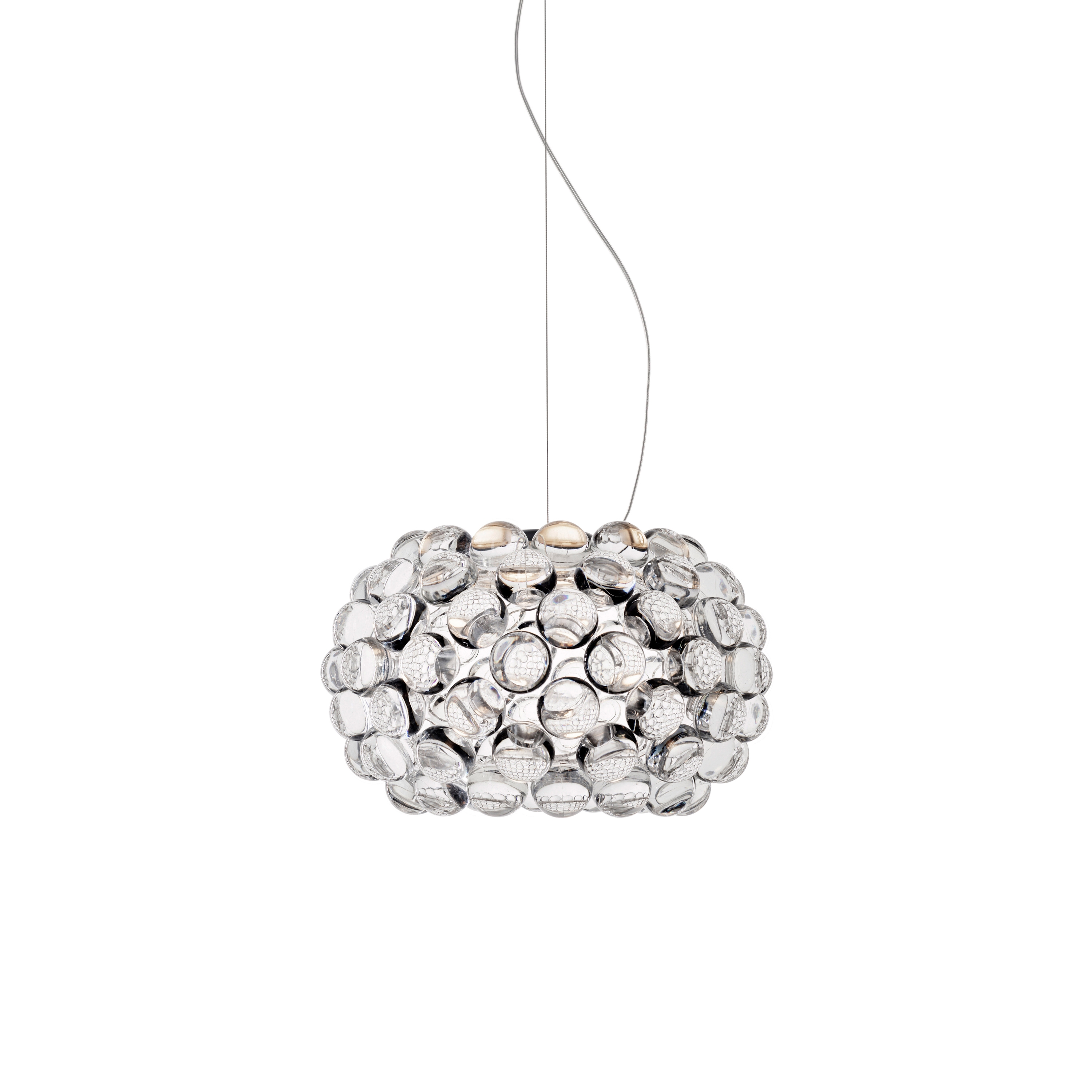 Mostra il prodotto Caboche Plus sospensione piccola trasparente del produttore Foscarini