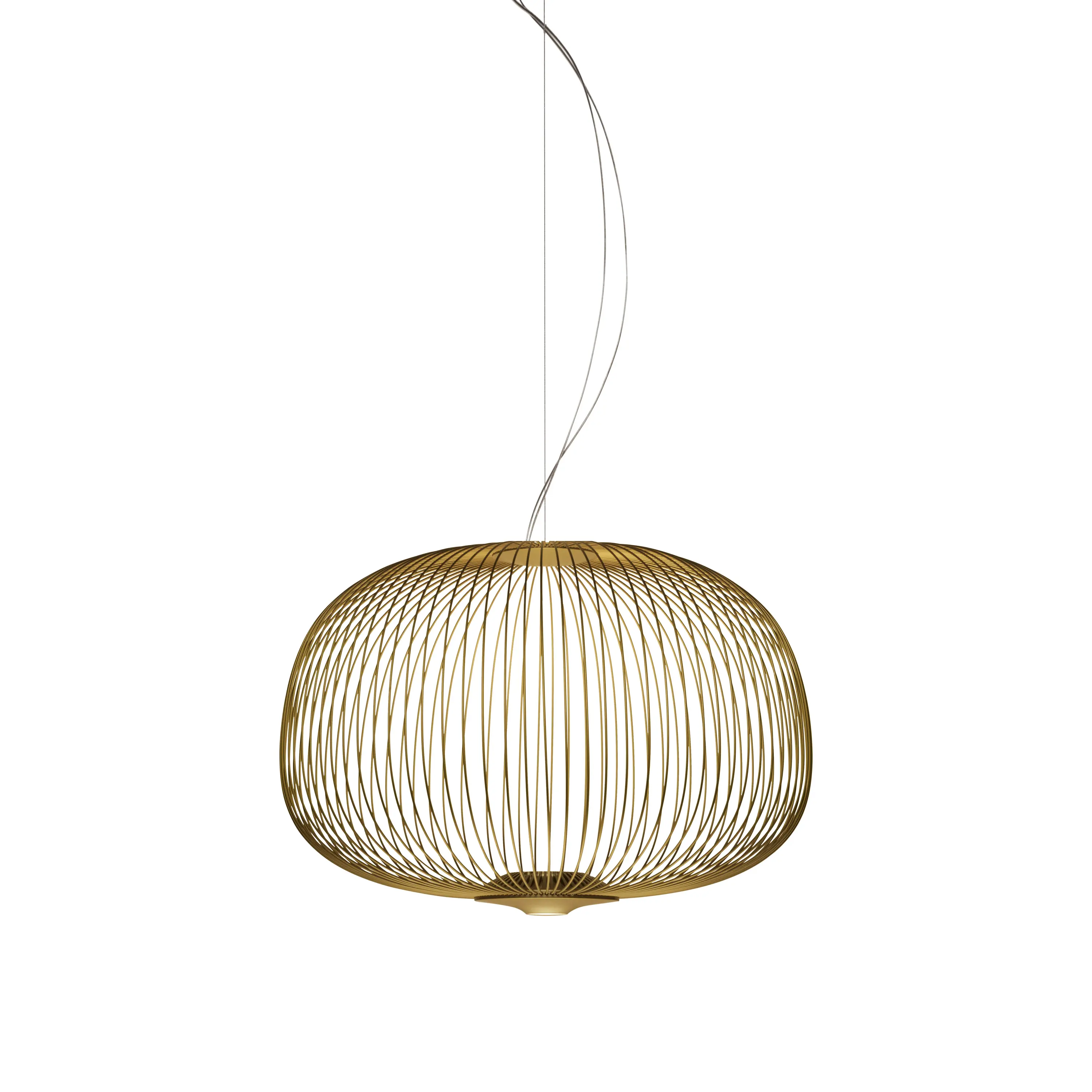 Foscarini - Spokes 3 de suspensión jaune doré