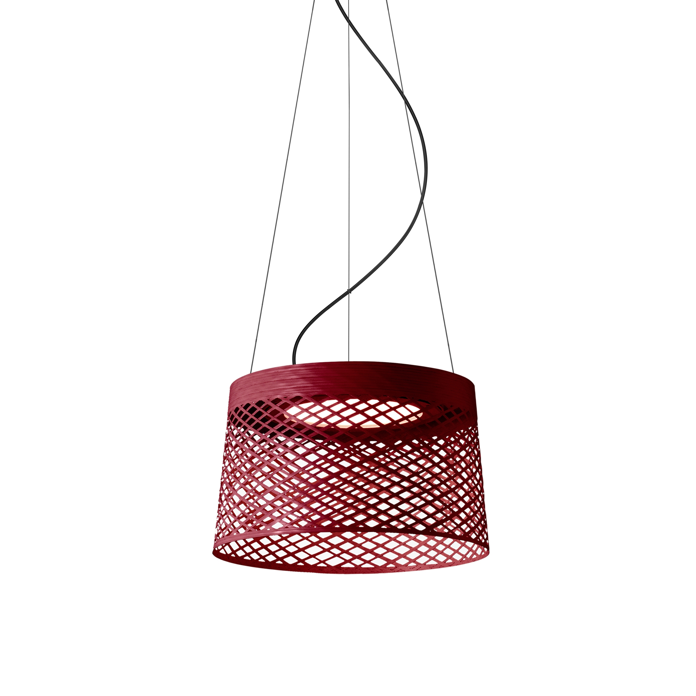 Display product Twiggy Grid Outdoor suspension carmine from manufacturer Foscarini