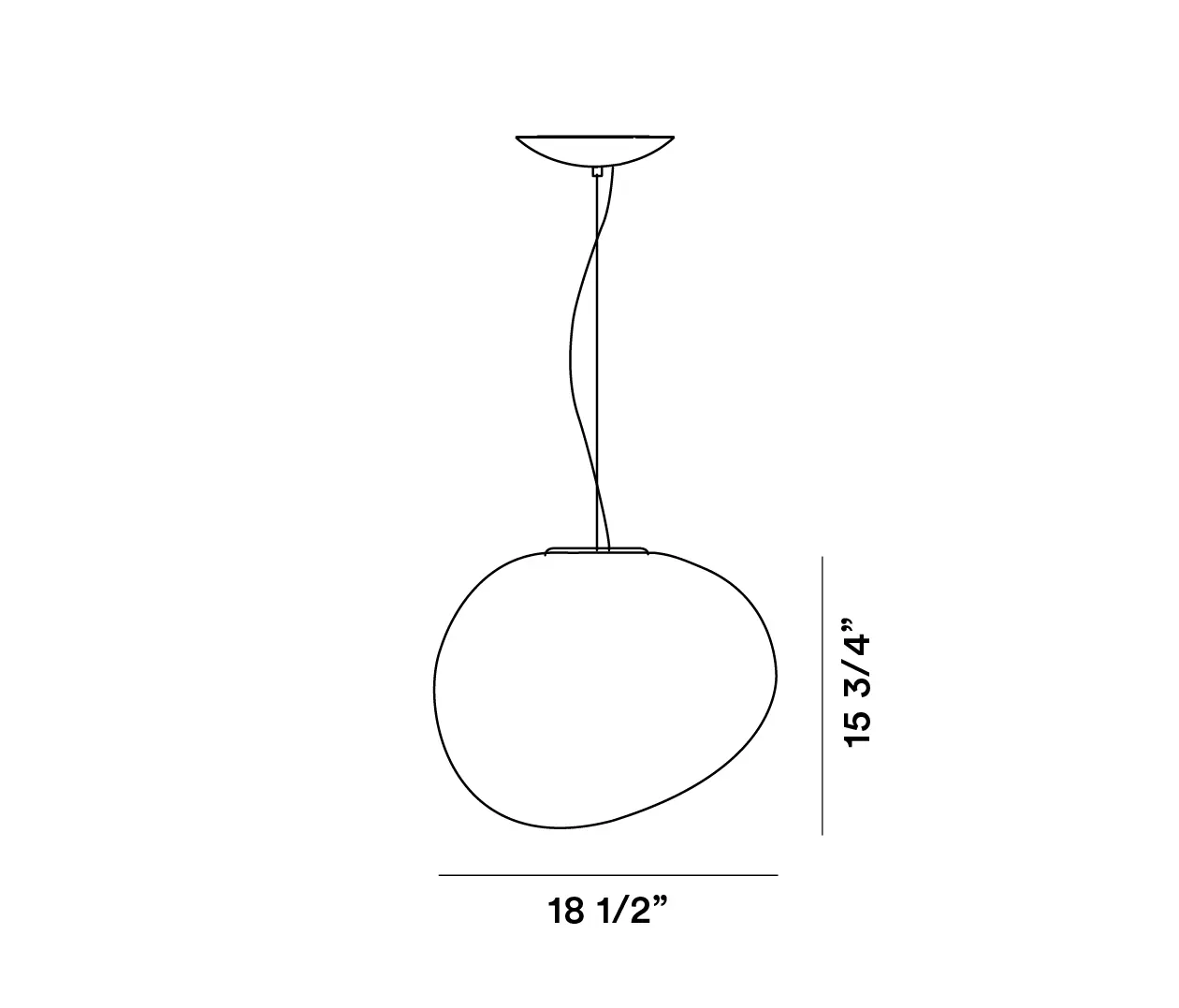 Foscarini - Gregg Pendelleuchte gross Graphit