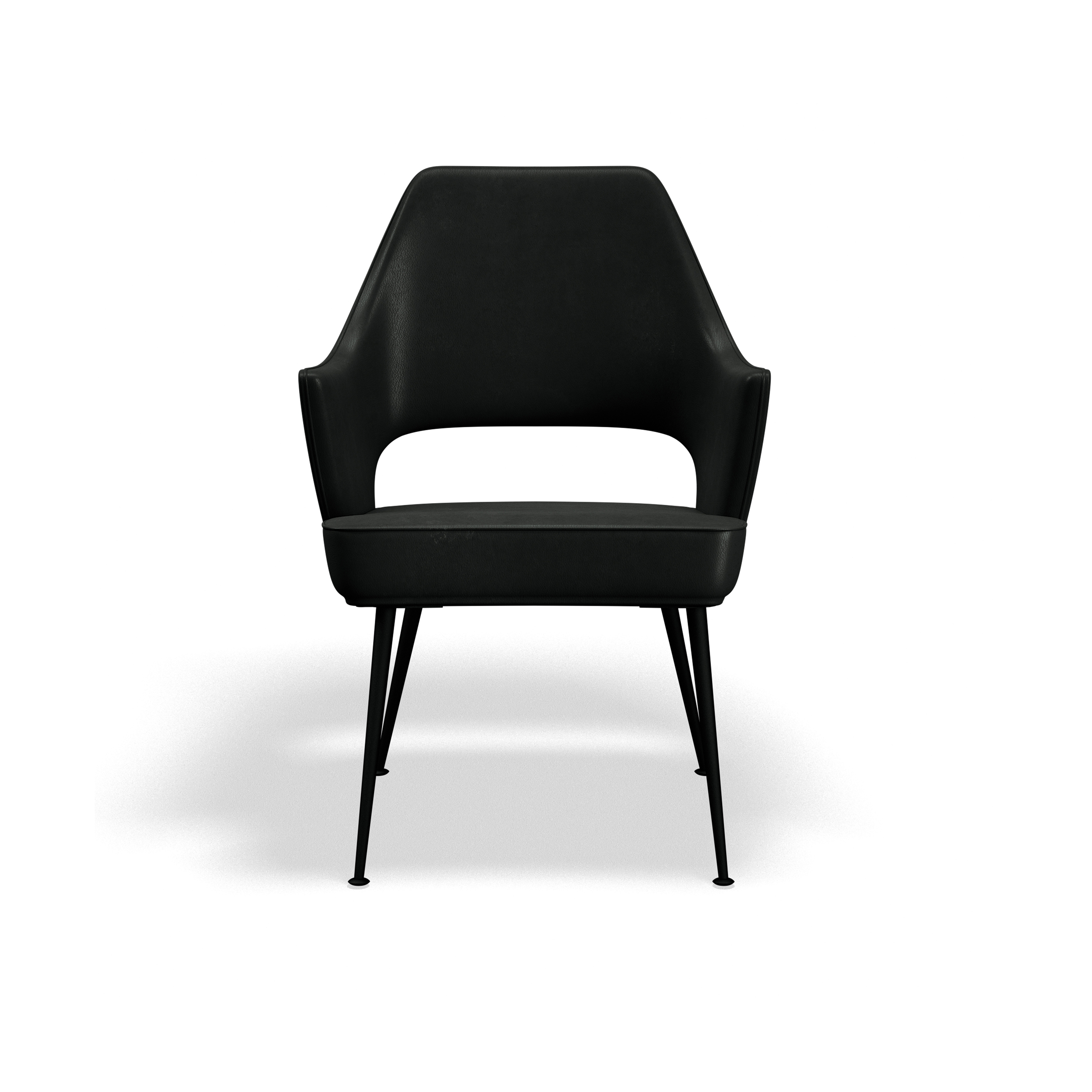 Dagmar Lounge - Black Leather